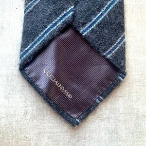 Krizia Uomo SOFT Cashmere Blend Striped Tie